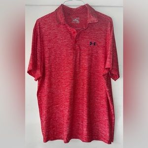 Under armour , salmon color, size XL men’s golf shirt